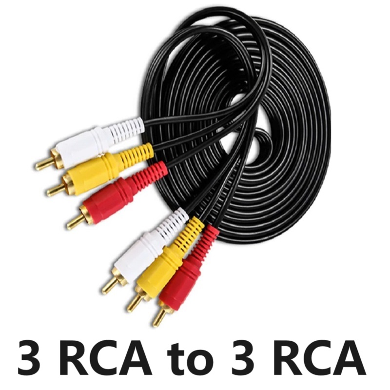 Home Cinema Tv - 20M 15M 10M 5M 3M 3RCA-3RCAコンポジットオーディオビデオAVケーブルコード