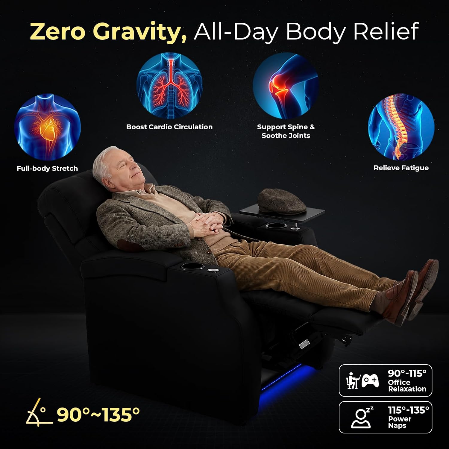 高級本革を使用したホームシアターリクライニングチェア。電動で - Home Cinema Chairs のレビューと価格