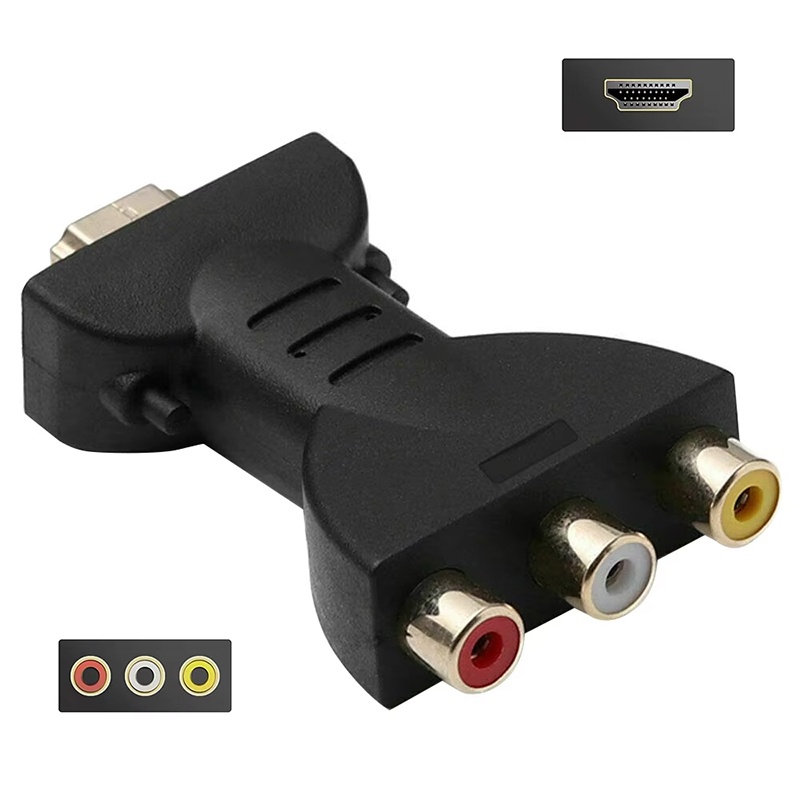 AV-HDTVコンポジットアダプター 3 RCA（赤、白、黄 - Home Cinema Tv のレビューと価格