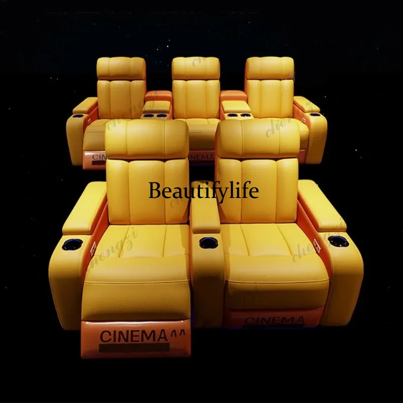 G153 高級本革電動リクライニングシネマチェア（カップホル - Home Cinema Chairs のレビューと価格