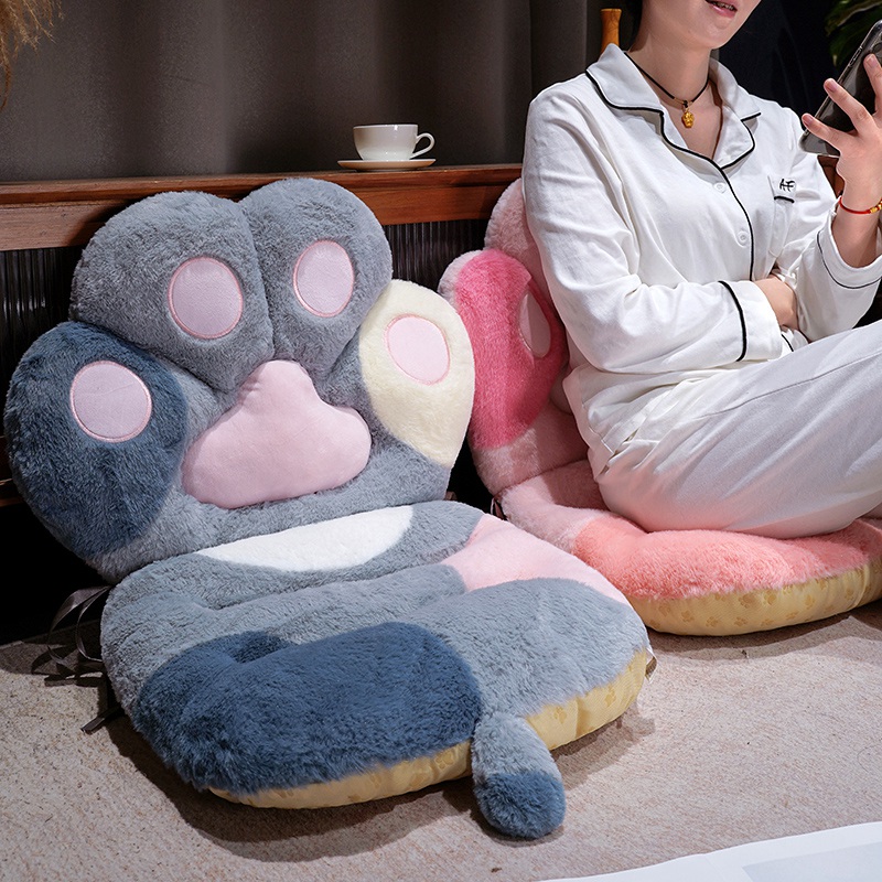 かわいいクリエイティブなカラフルな猫の足型チェアクッションぬ - Home Cinema Chairs のレビューと価格