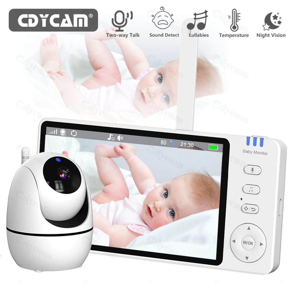 カメラと音声付きビデオベビーモニター、5インチディスプレイベ - Home Cinema Wireless のレビューと価格