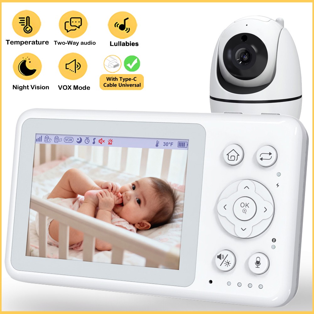 3.2インチ液晶画面付きベビーモニター。PTZカメラ、双方向 - Home Cinema Wireless のレビューと価格